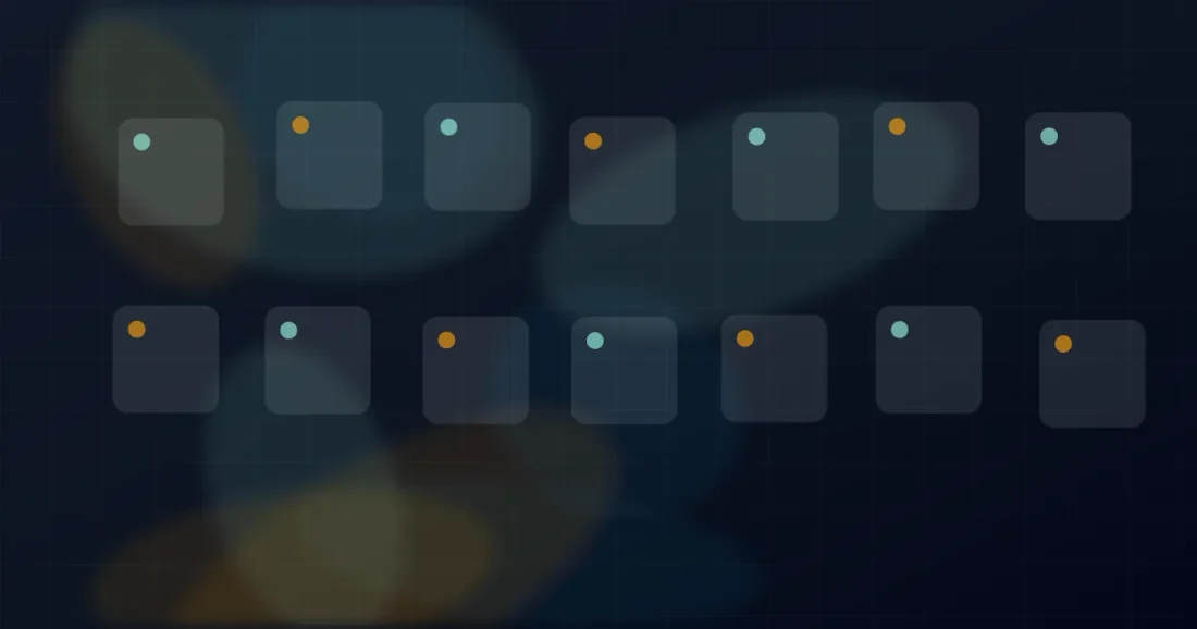 Abstract website components and CMS blocks coming together on a project board.